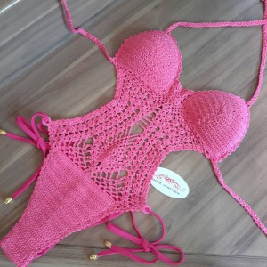 Maiô Crochê Pink