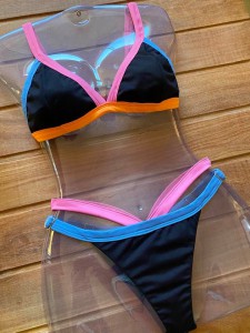 Conjunto Miami Cobalto/Rosa/Laranja