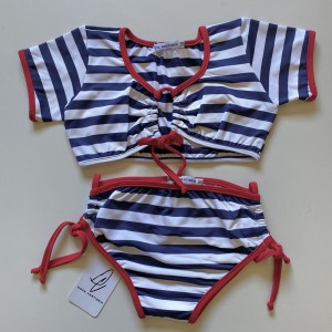 CONJUNTO INFANTIL MALU LISTRADO NAVY