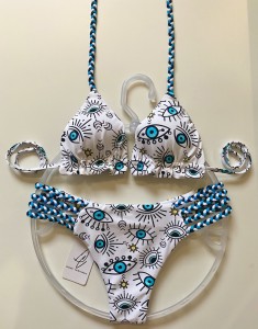 Conjunto Rosi Olho Grego Turqueza